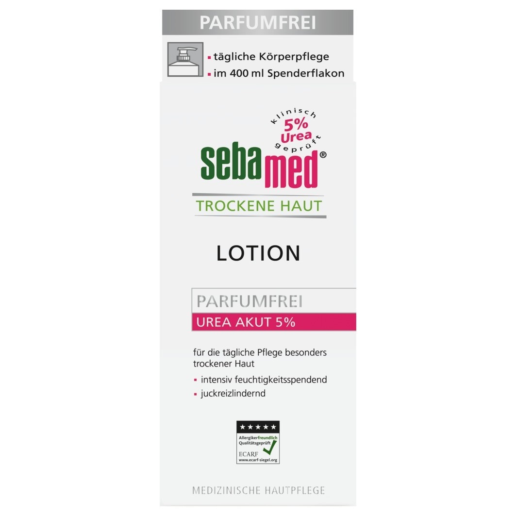 sebamed Dry skin lotion  urea acut 5 perfume free dispenser