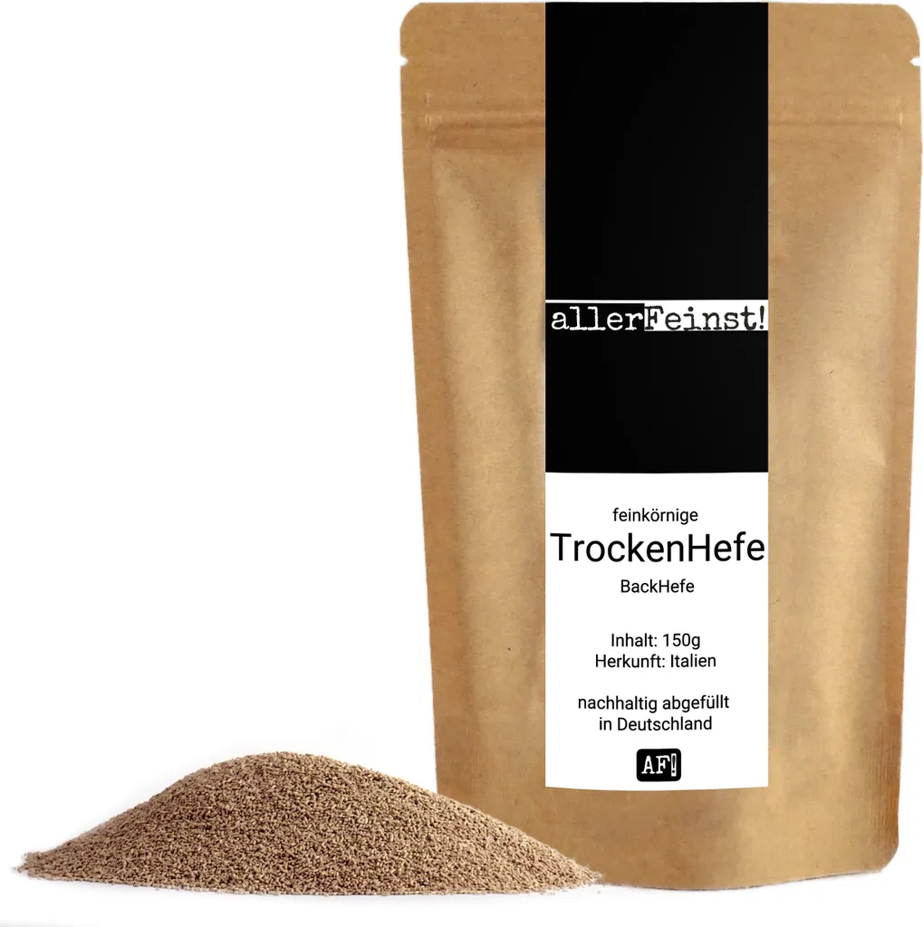 Dry yeast - fine-grained premium dry yeast / baker's yeast for e.g. ciabatta, pizza dough, cakes, pastries, and much more - 150g