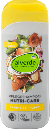 alverde NATURKOSMETIK Shampoo Nutri-Care Bio-Mandel, Bio-Argan, 200 ml