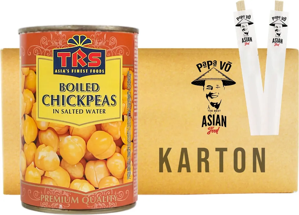 TRS Cooked Chickpeas 12x400g/ATG240g