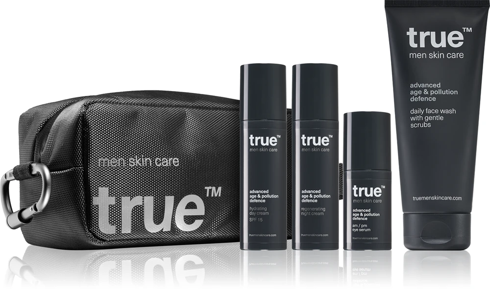 true men skin care Simple daily skin care routine set for skin care for men