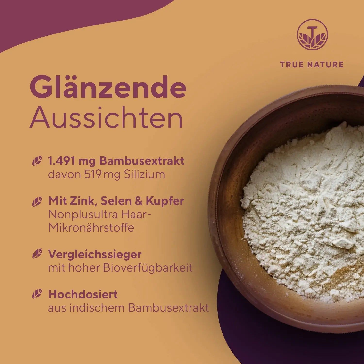 TRUE NATURE® Silizium Kapseln mit Zink, Selen & Kupfer