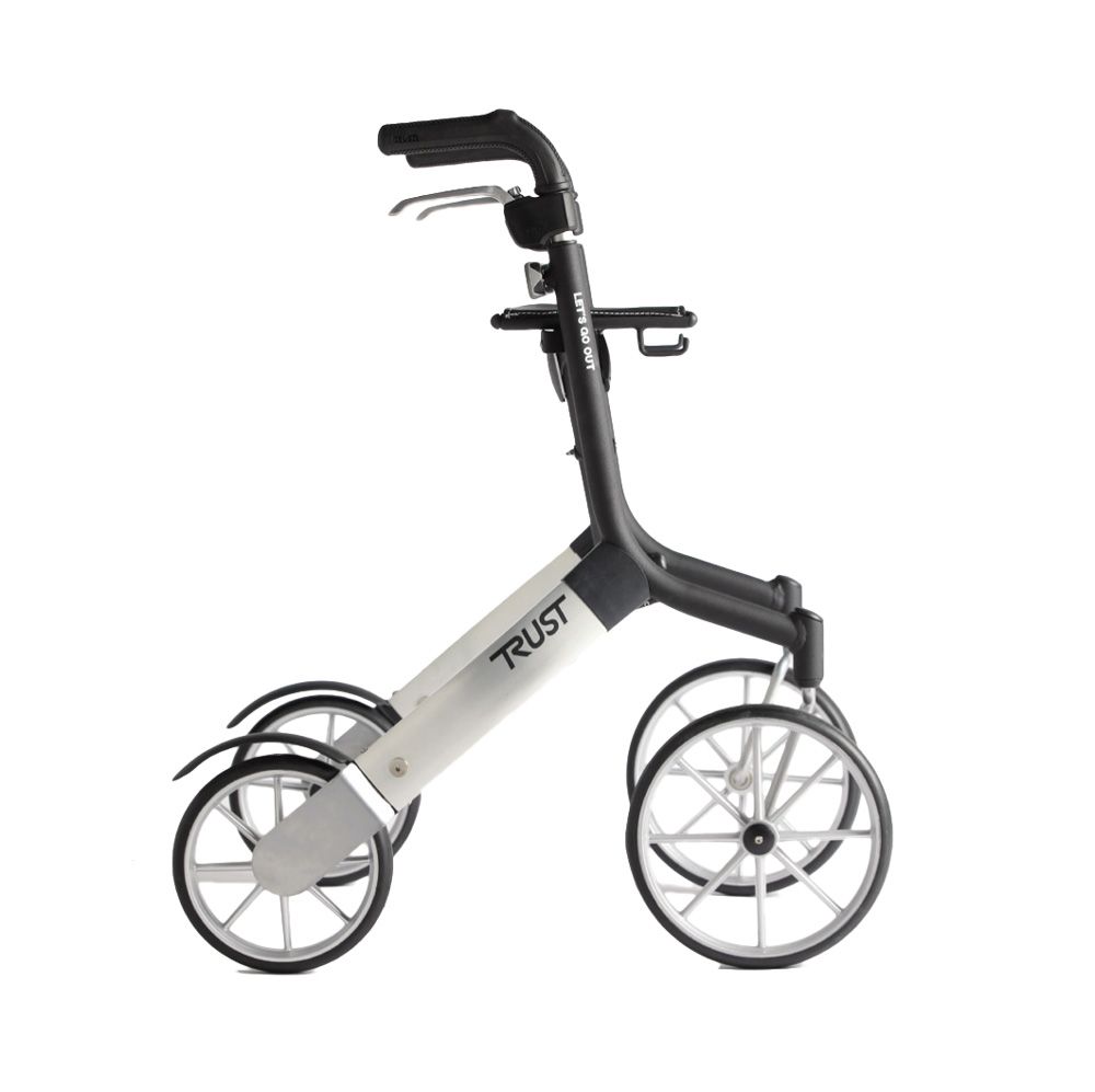 Trust Care Outdoor Rollator Lets Go Out black silver