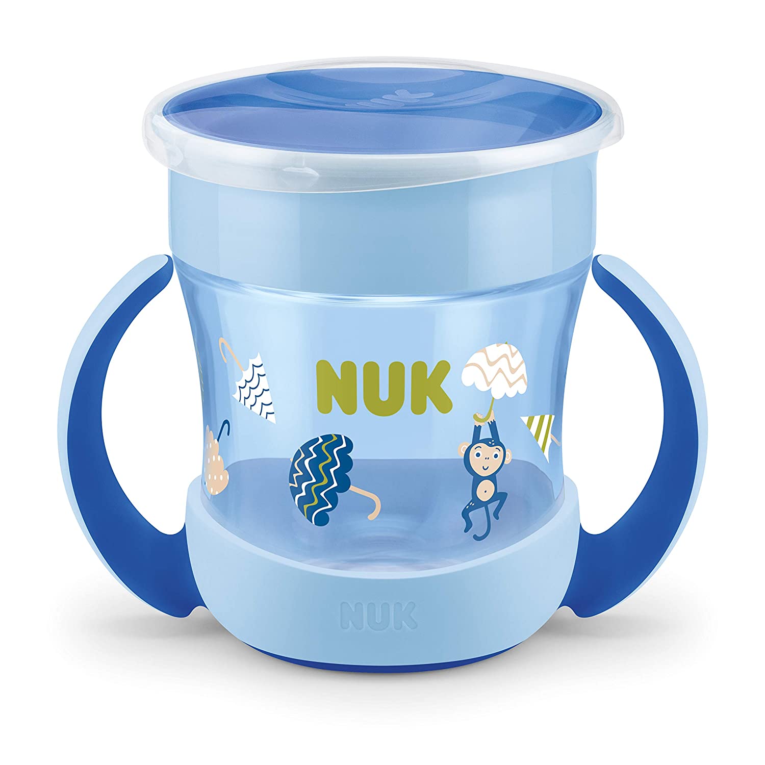NUK Mini Magic Cup Drinking Cup 360° Drinking Rim 160 ml Leak-Proof BPA-Free 6+ Months Blue