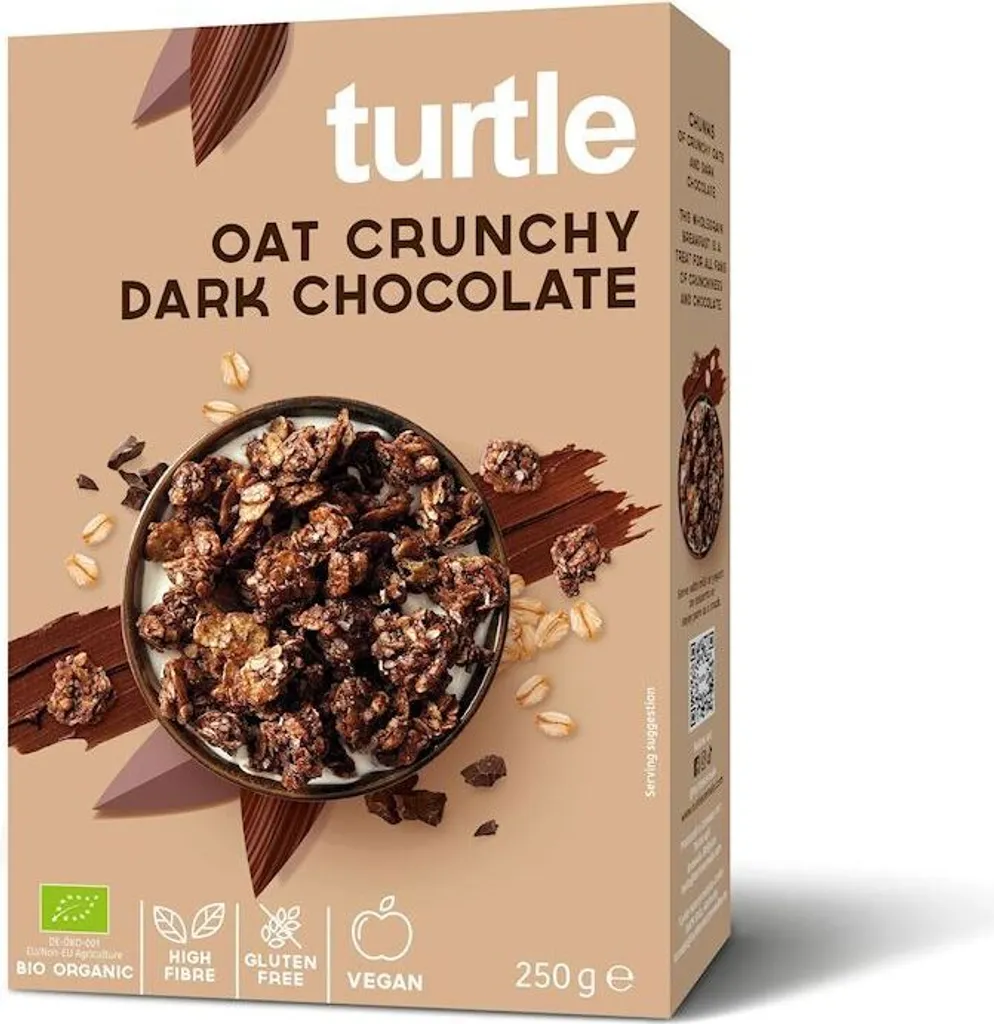 Turtle Oat Crunchy Dark Chocolate + Gluten Free -- 250g