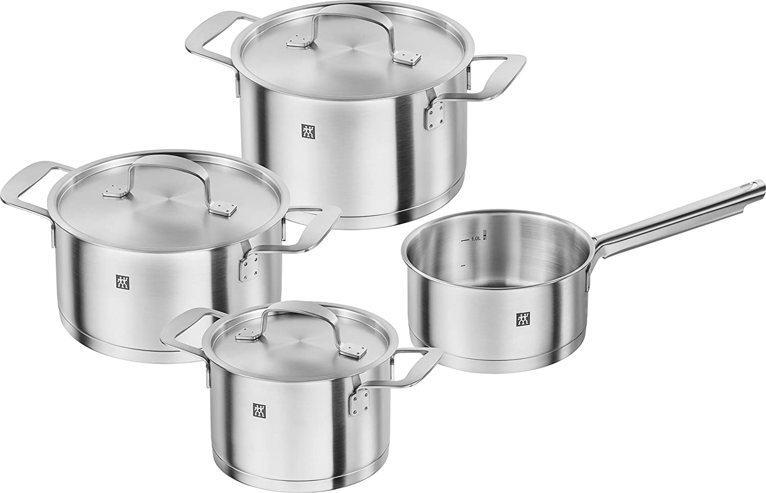 Zwilling Cookware Set, 4 Pieces, Stainless Steel, Silver, 520 cm