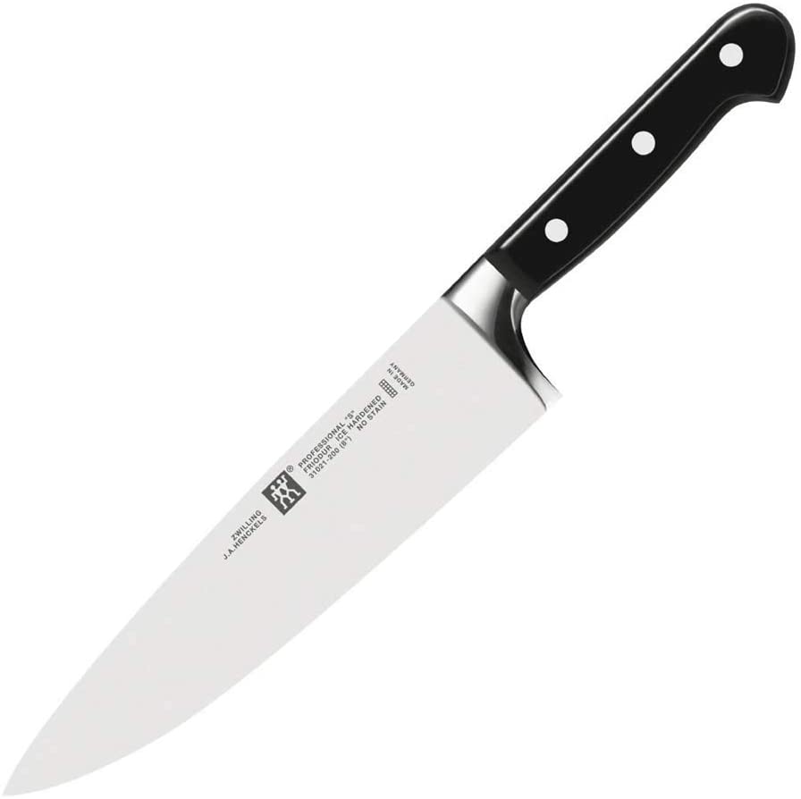 ZWILLING Chef\'s Knife, Blade Length: 20 cm, wide blade, special stainless steel/plastic handle, professional S