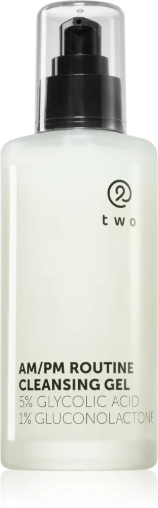 two cosmetics AM/PM Routine Cleansing cleansing gel with AHA