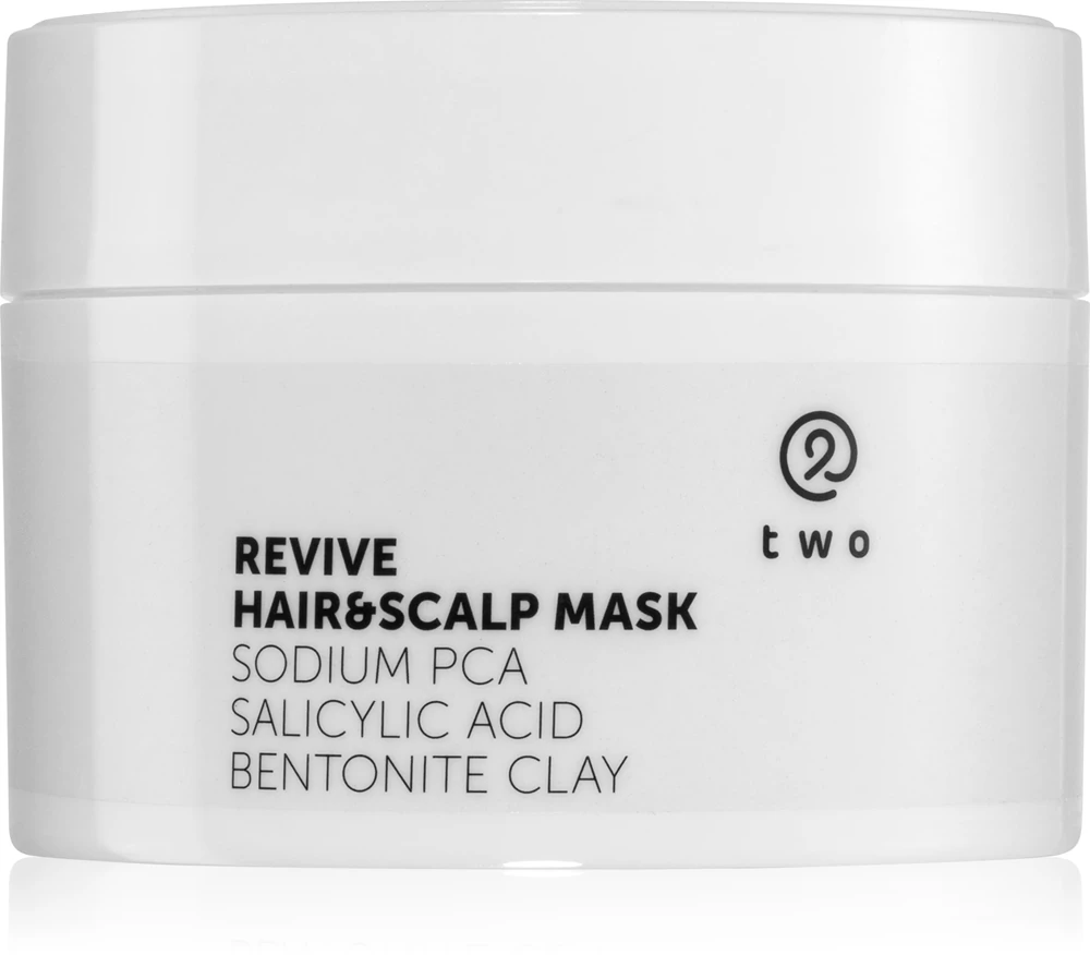 two cosmetics Revive mask with clay minerals for oily hair and scalp