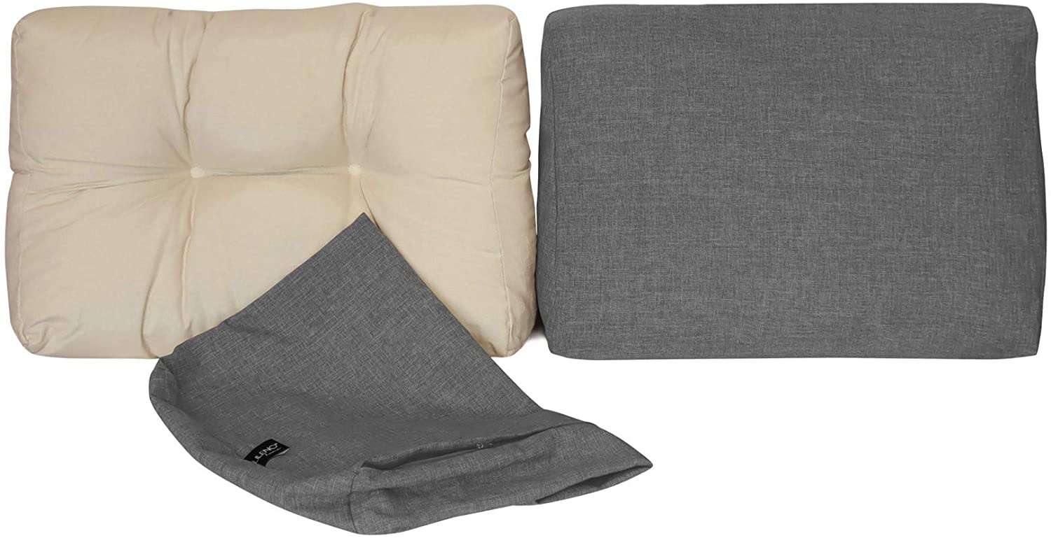 Lileno Home Pallet Cushion Cover, Grey