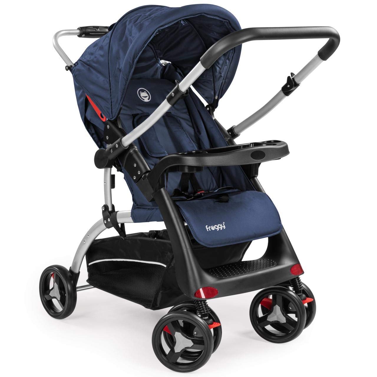 Froggy Ranger S4-2 Buggy Pushchair / One-Button Folding / Push Handle / / Padded / 5-Point Seat Belt / Various Colours Space ray
