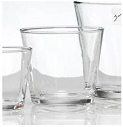 Sandra Rich Glass Decorative Tea Light Holder Jars Coni conical Height 8 cm Diameter 9 cm Set of 48