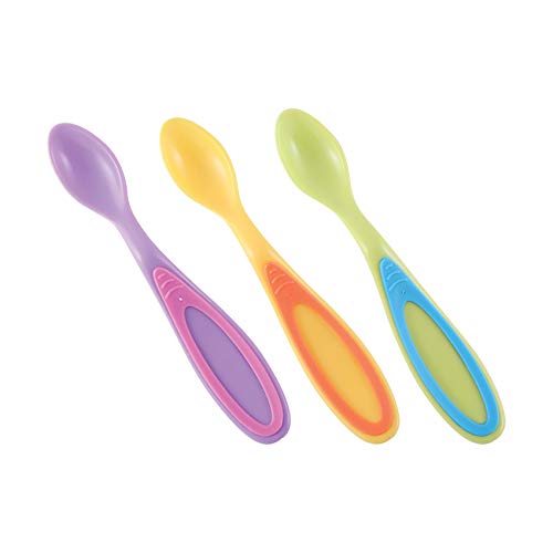 Lorelli Baby Spoon Silicone PP BPA Free Set of 3 0-3 Years, Multi-coloured