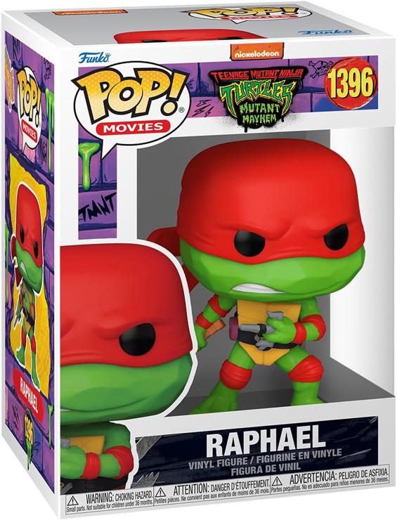 Funko Pop! Movies: Teenage Mutant Ninja Turtles (TMNT) Raphael - Vinyl Collectible Figure - Gift Idea - Official Merchandise - Toys For Children and Adults - Movies Fans