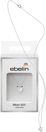 ebelin necklace 925 silver heart pendant, 1 piece