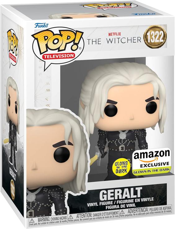 Funko Pop! TV: Witcher - Geralt with Sword - Glows in the Dark - The Witcher - the Witcher - Amazon Exclusive - Vinyl Collectible Figure - Gift Idea - Official Merchandise - TV Fans