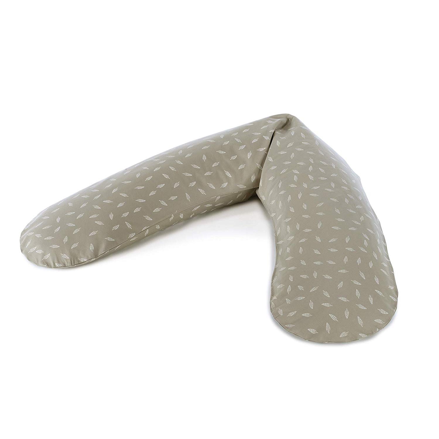 The Original Theraline Nursing Pillow 190 cm Micro Beads Filling Including Cover Leaf Dance