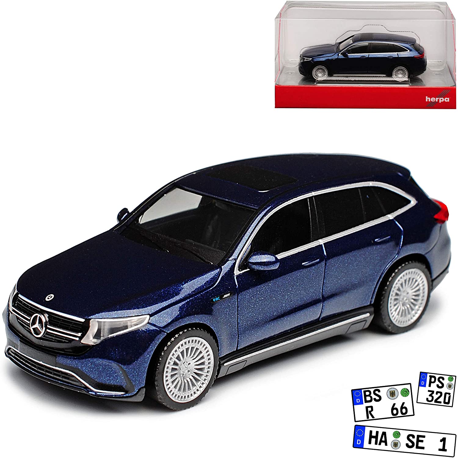 Mercedes-Benz Eqc N293 Suv Amg Cavansit Blue Metallic From 2019 H0 1/87 Her