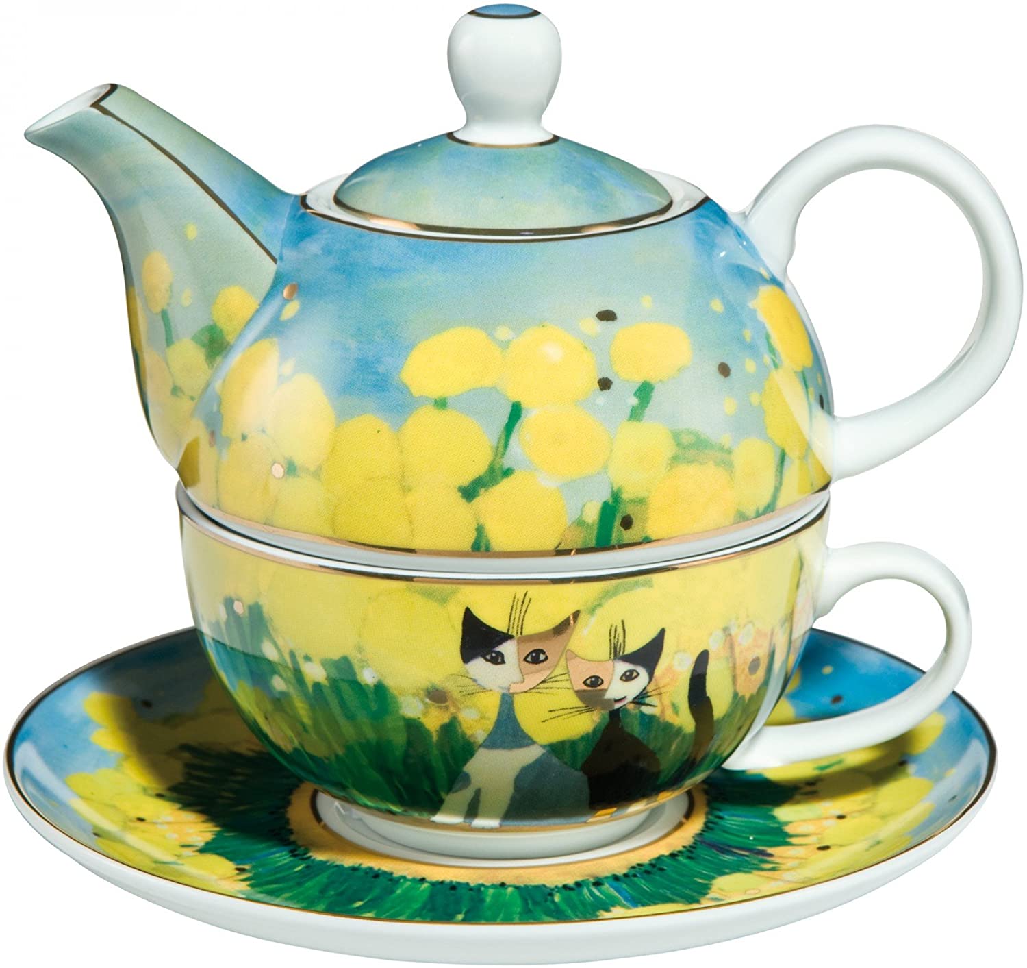 \'Goebel Rosina Wachtmeister \"Tea for One Set with Motiv: Primavera