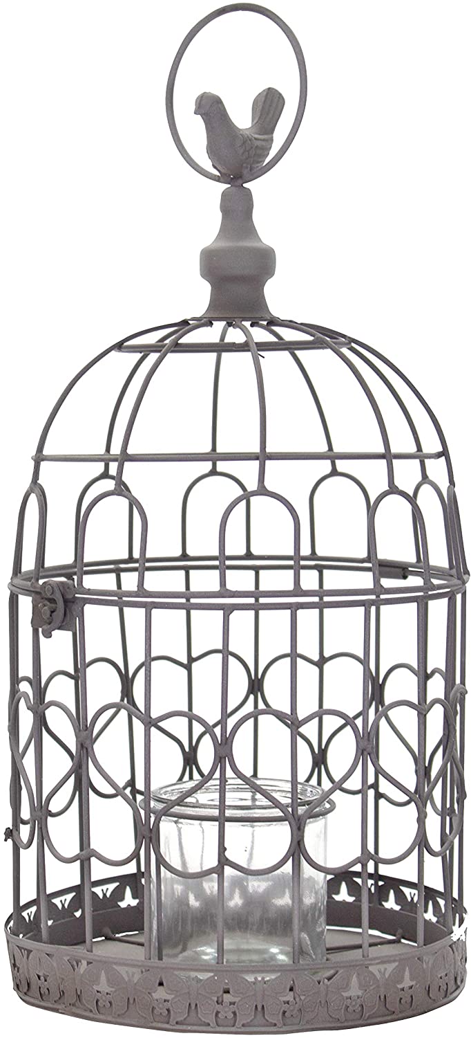 Gallery Of Daro Deko Metal Bird Cage With Candle Glass