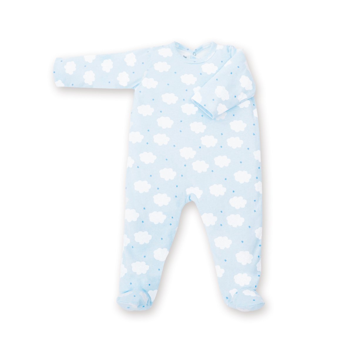 Bemini by Baby Boum 563MILK161JP Sleepsuit 0 – 3 Months Jersey Cotton 61 Frost