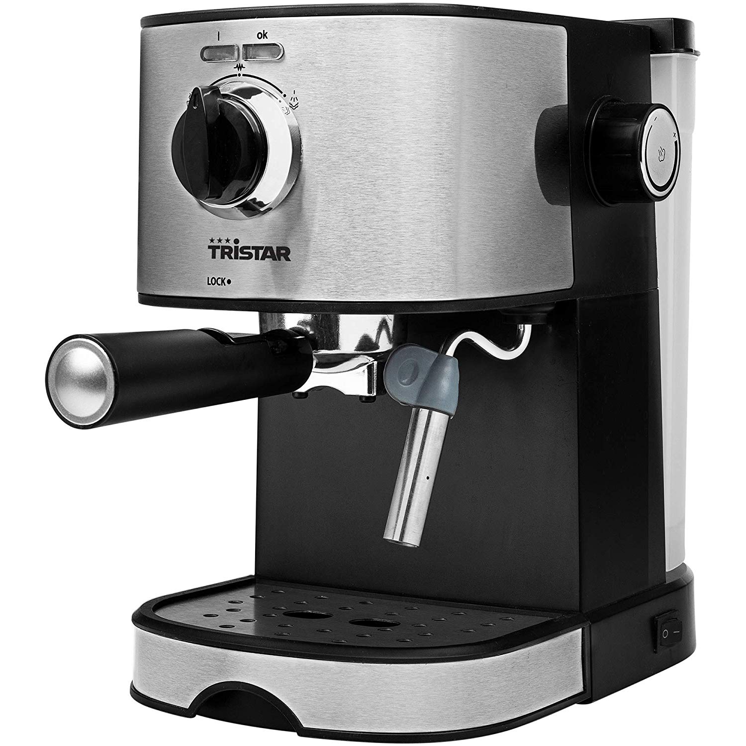 Tristar Cm-2275 Espresso Maker - Steamer - Piston For 1 Or 2 Cups Of Coffee
