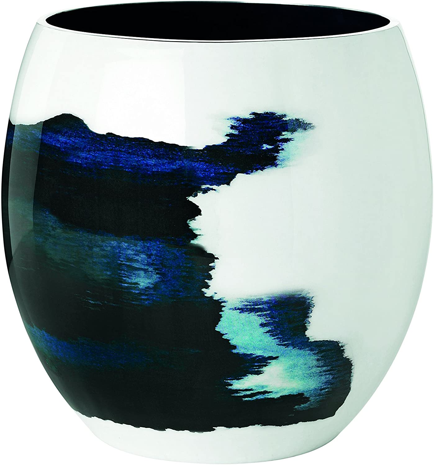 Stelton Stockholm, Ø 203, large aquatic vase, aluminium with cold enamel, 25.5 x 25.5 x 26 cm