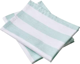 Placemat made of textile, white/mint (35x45 cm), 2 pcs