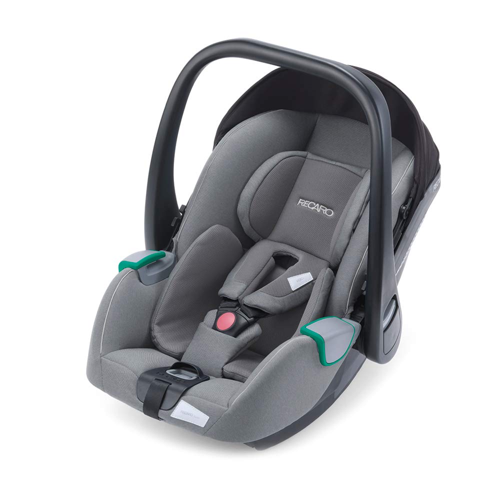 RECARO Kids, Avan, i-Size 40-83 cm, Baby Seat 0-13 kg, Compatible with Avan/Kio Base (i-Size), Use with Pram, Easy Installation, High Safety, Prime Silent Grey