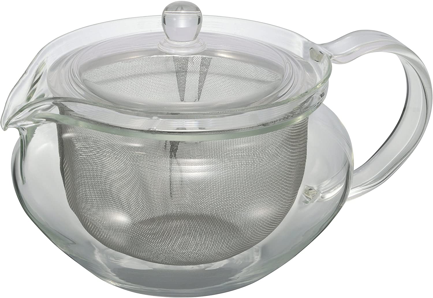Hario 700 ml Fukami Tea Pot, Transparent