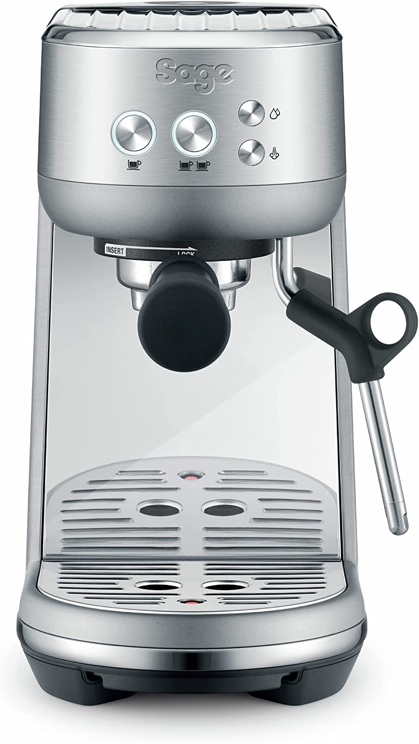 Sage Appliances the Bambino SES450BSS, Espresso Machine, Brushed Stainless Steel