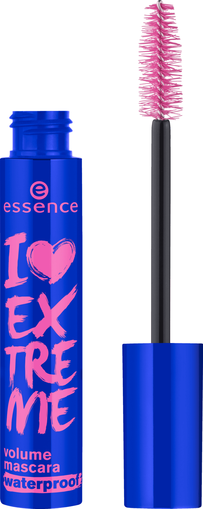 essence cosmetics Wimperntusche I Love Extreme Volume Mascara Waterproof, 12 Ml