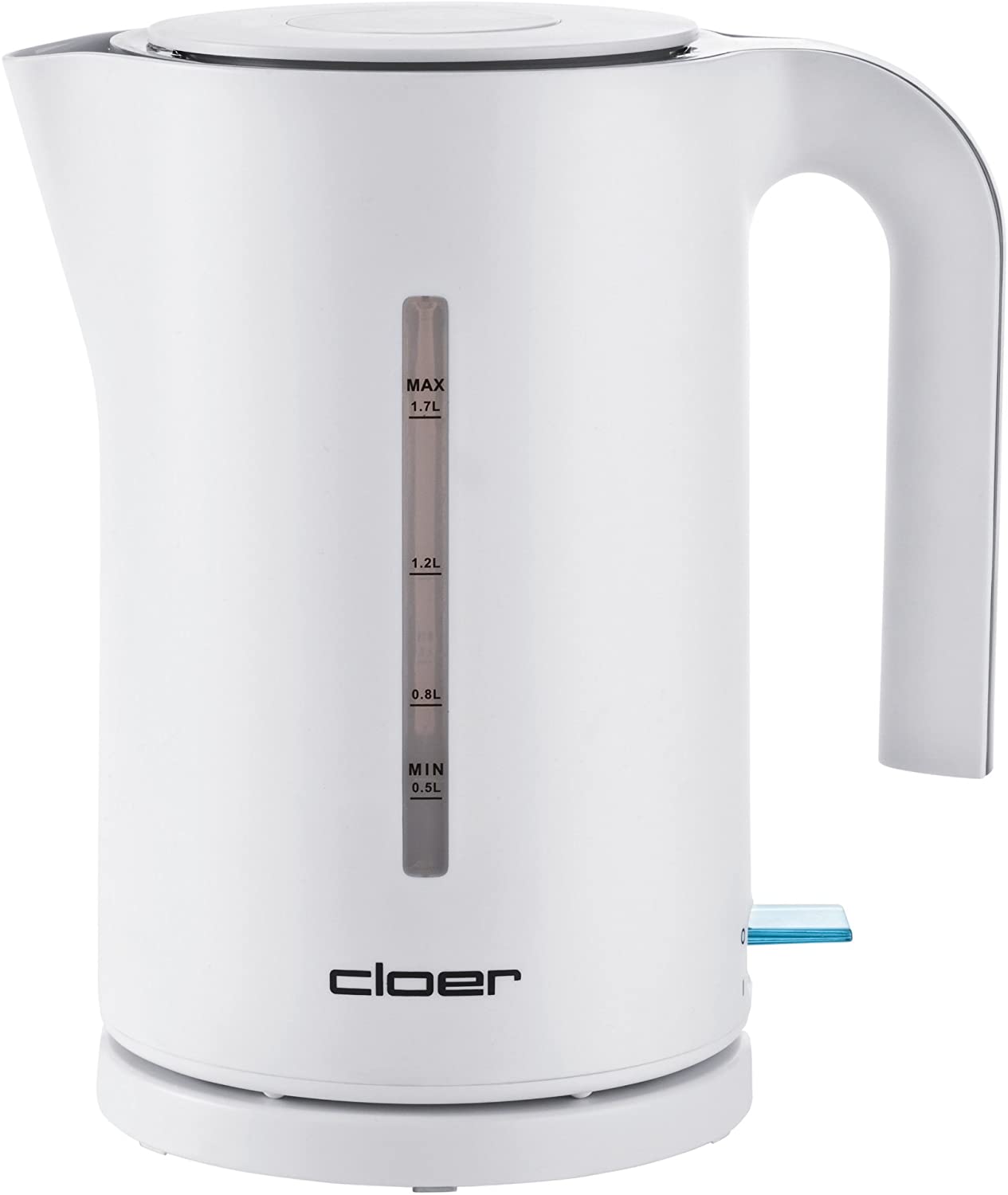Cloer 4110 Kettle / 2200 W / Large Water Level Indicator / Boil Dry and Overheating Protection / 1.7 Litres / Black