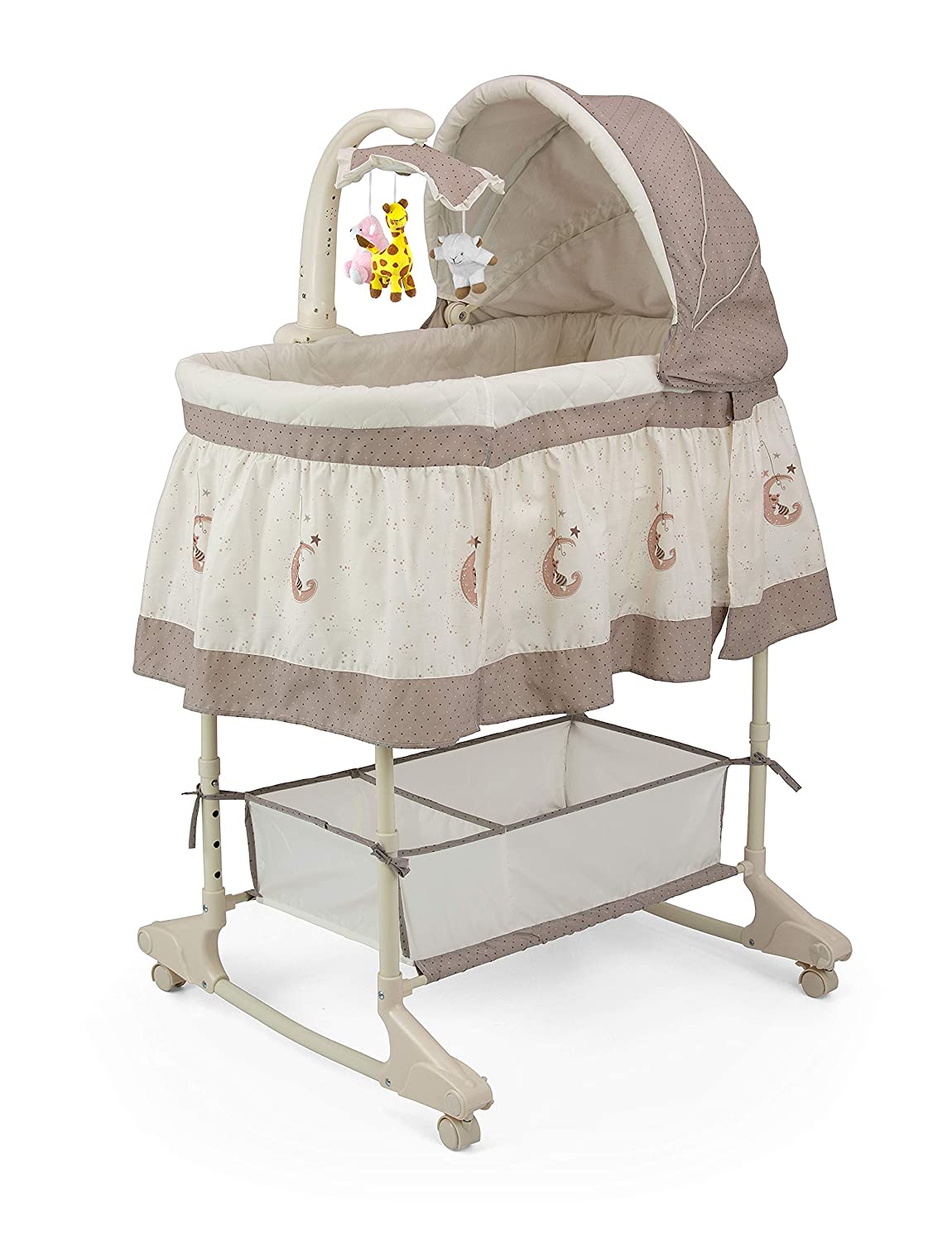 Milly Mally Sweet Melody Moon Cradle with Remote Control Beige