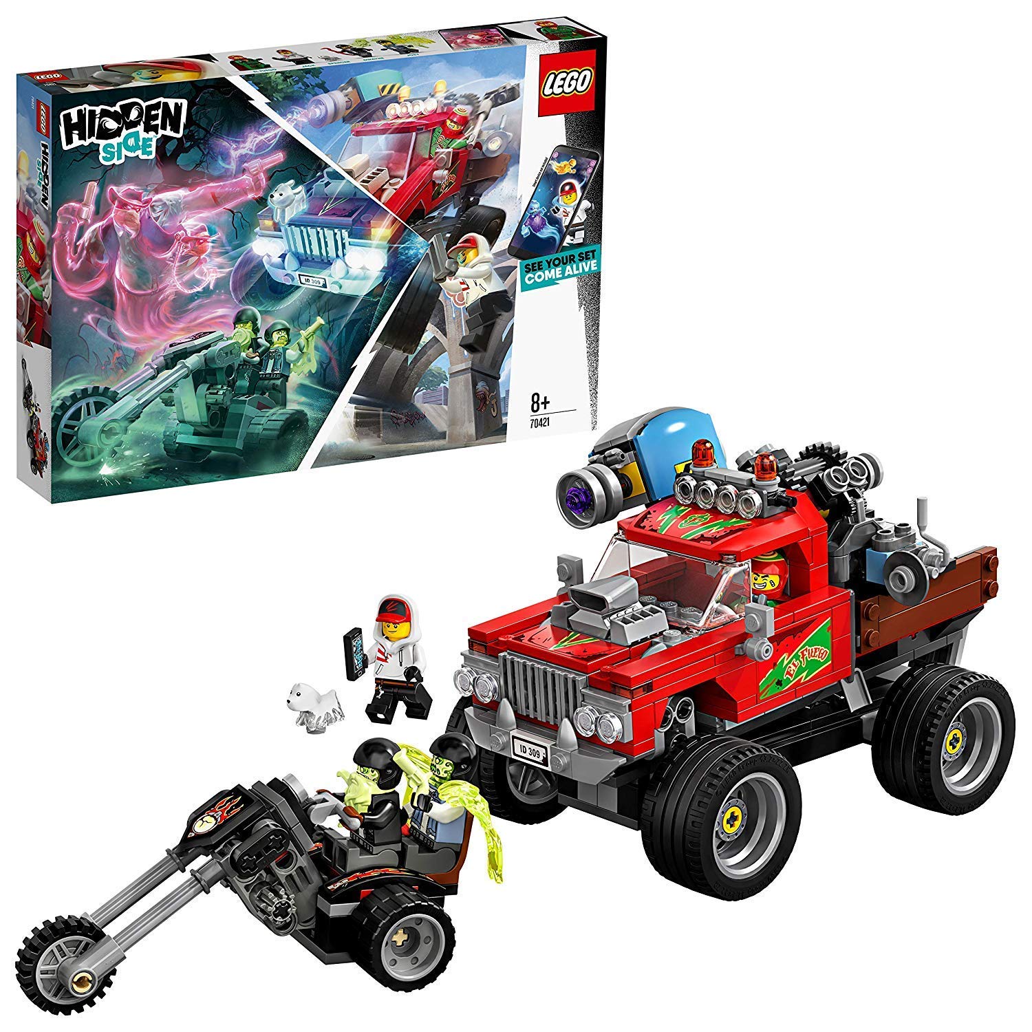 Lego 70421 Hidden Side El Fuego ́S Stunt Truck Childrens Toy Augmented Rea