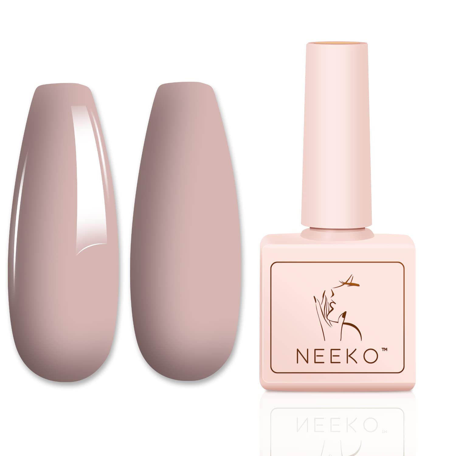 Neeko UV Nail Polish, Nude UV LED Gel Nail Polish, 1 x Nail Gel Colours, Gel Nail Polish, Manicure, Mother\'s Day Gift, Valentine\'s Day, 12 ml, ‎nude