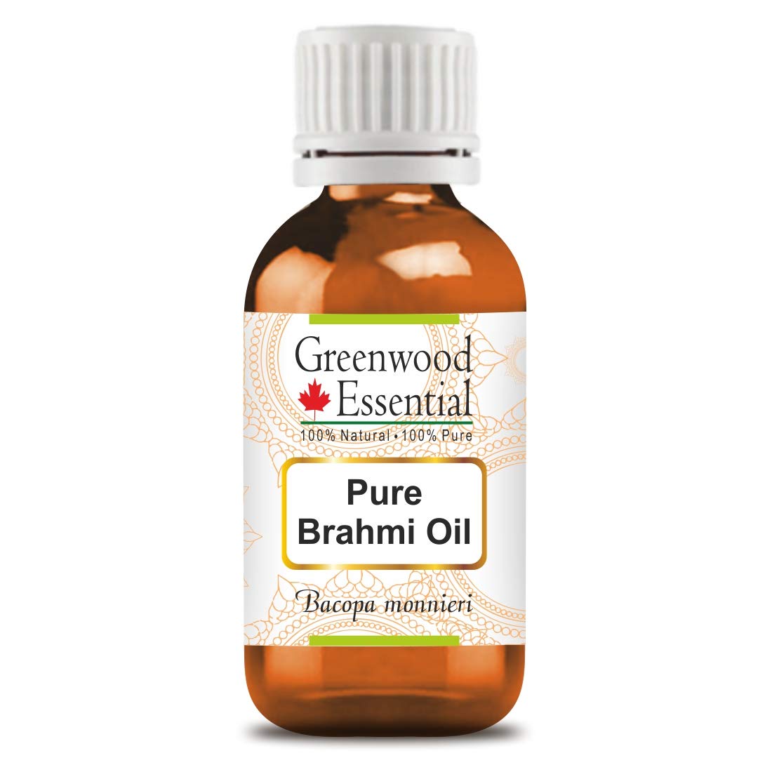 Greenwood Essential Natural Pure Brahmi Oil (Bacopa Monnieri) Therapeutic Quality for Hair, Skin and Aromatherapy 200 ml (6.76 oz)