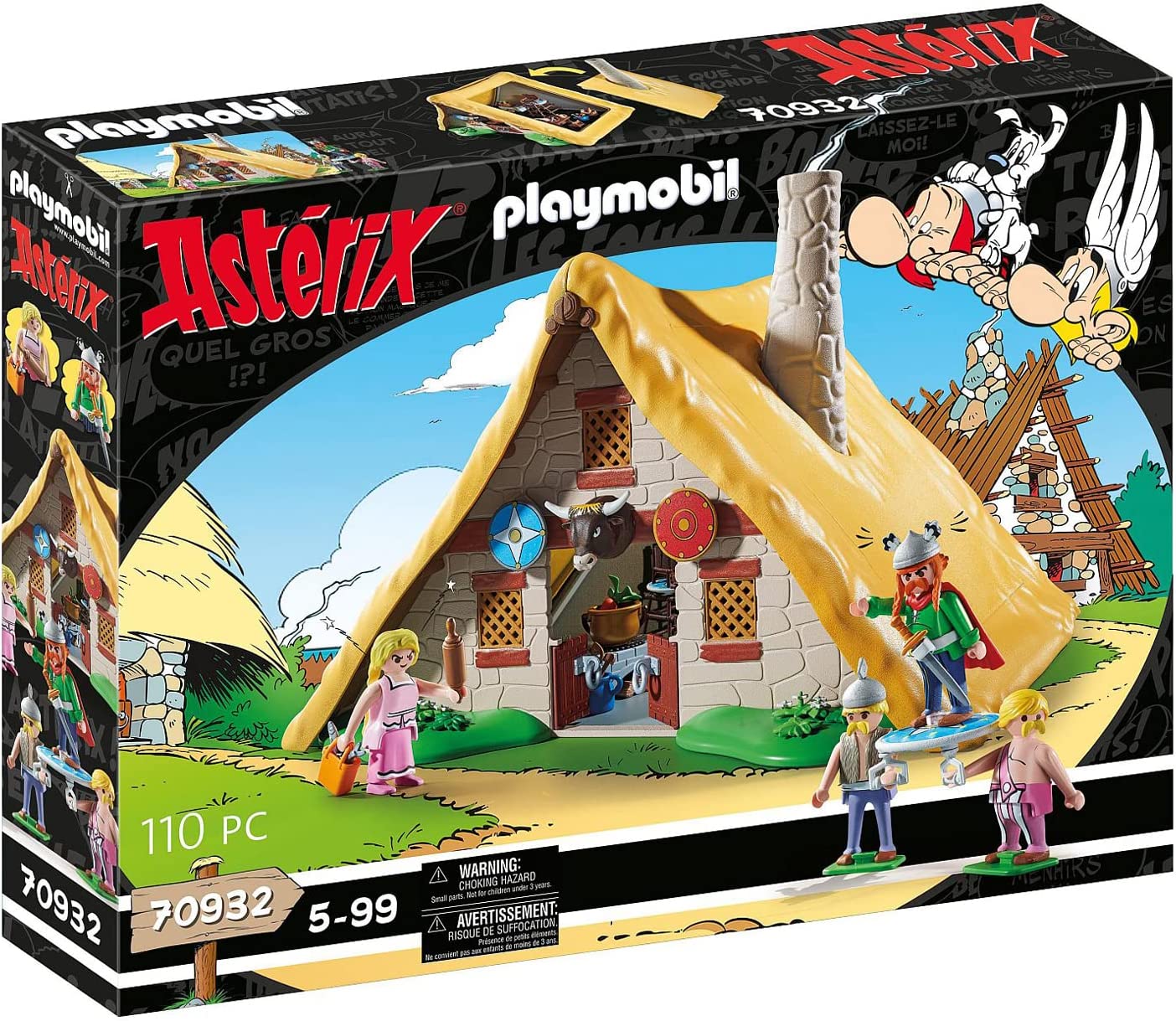 PLAYMOBIL Asterix 70932 Majestix Hut Toy for Children Aged 5 Years and Up