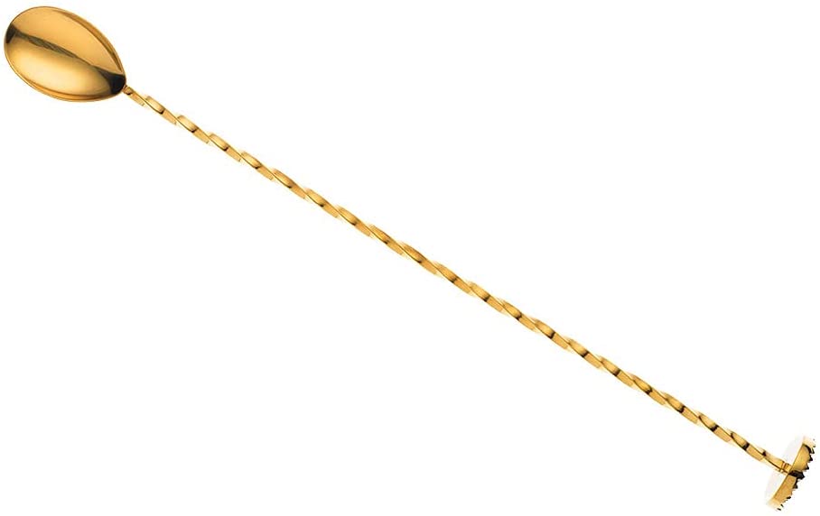 Barfly M37010 Standard 13 3/16-Inch Bar Spoon (33.5 cm Stainless Steel (Will Not Tarnish/Fade), copper