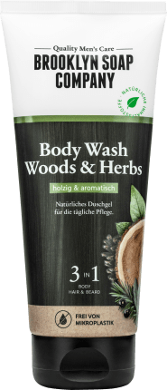 Brooklyn Soap Company Duschgel Woods & Herbs 3in1, 200 ml