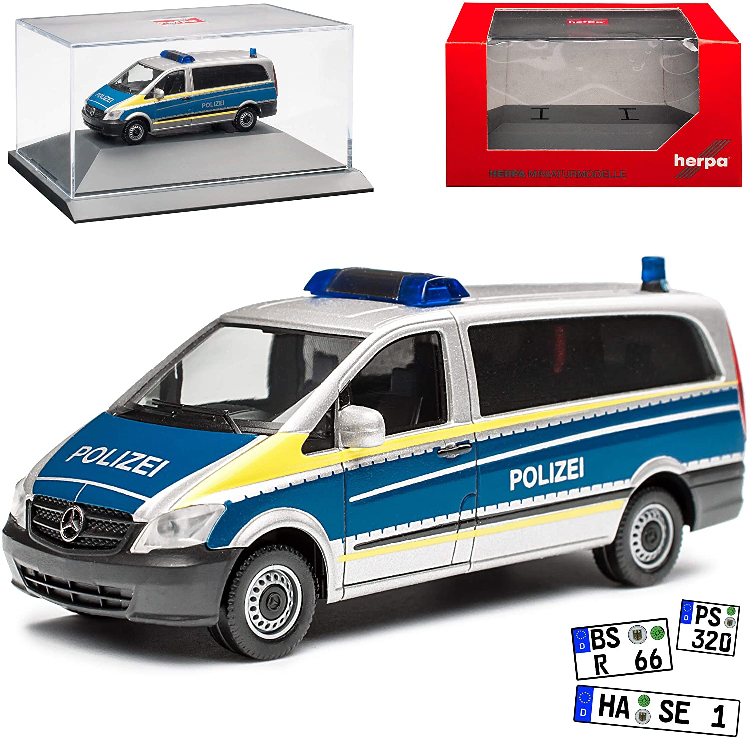 Mercedes-Benz Vito Police Saarland Persons Transporter Silver T5 From 2 Mod