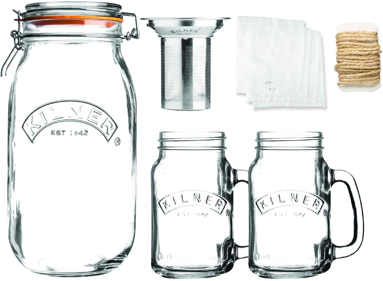 Kilner Fermentation Set Preserving Jar with Fermentation Stopper