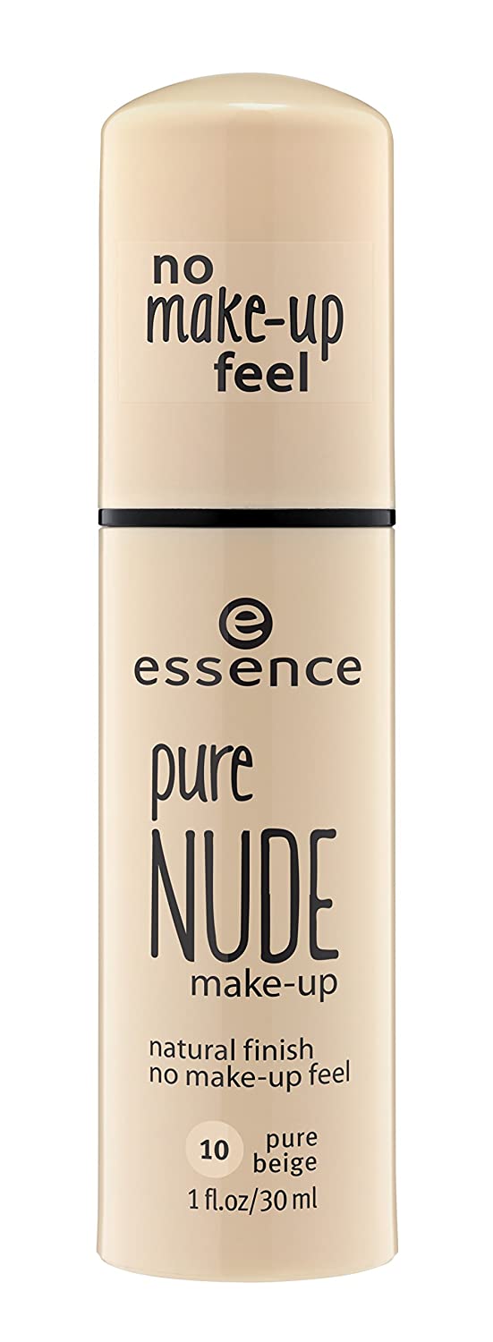 essence cosmetics Essence Pure Nude Foundation Natural Finish No Foundation Feel No. 10 Pure Beige/Containing 30 ml of Makeup for an even complexion without the Feeling of Make Up Make Up Foundation