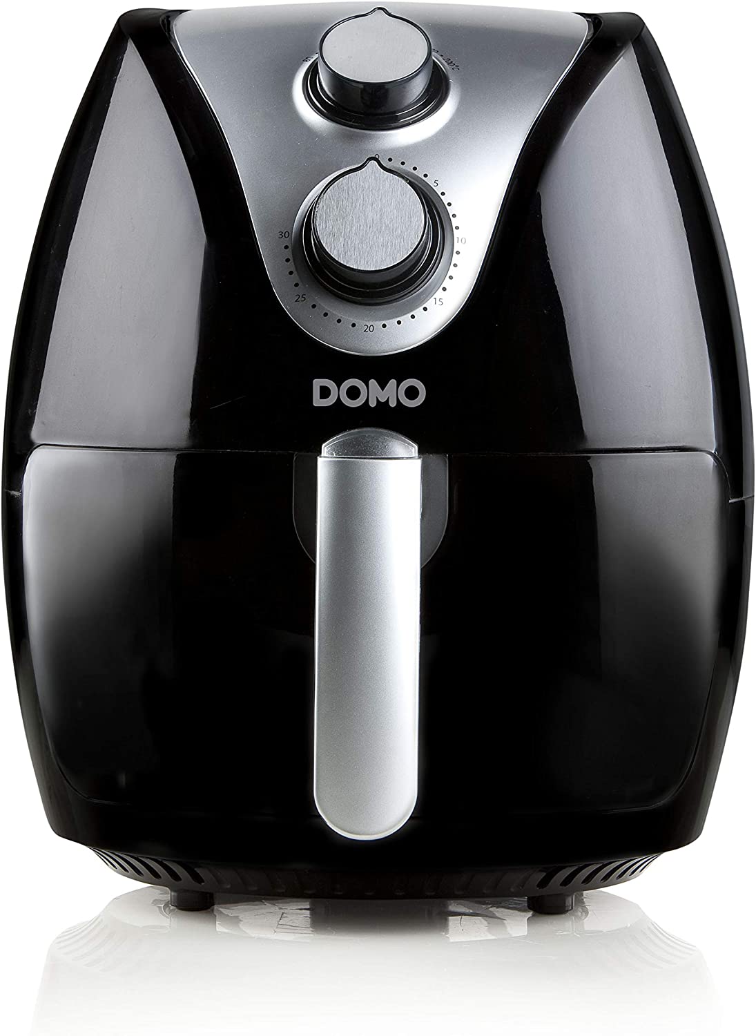 Domo DO510FR Deli Fryer Hot Air Fryer, Black/Silver