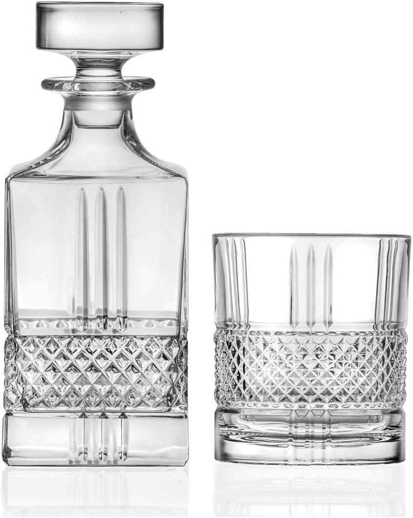 RCR Brilliant Sonoro 733583 Crockery Set 6 Glasses + 1 Bottle Glass