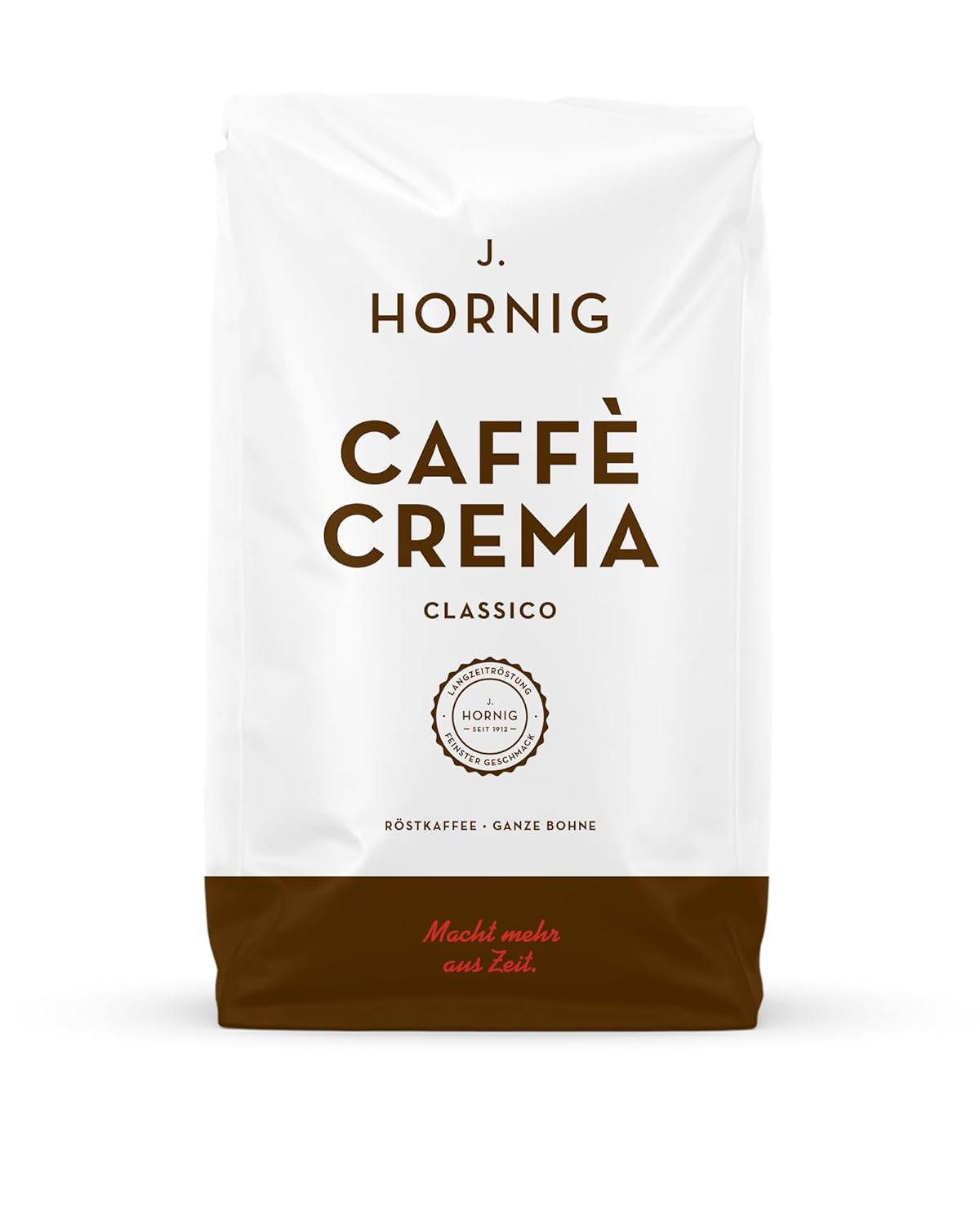 J. Hornig Espresso Coffee Beans, Caffè Crema Classico 1 kg Whole Beans, Nutty Chocolate Flavor, for Fully Automatic Machines, Portafilter Machine and Espresso Maker