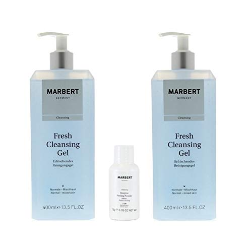 Marbert Fresh Cleansing Gel 2 x 400 ml + Marbert Enzyme Peeling Powder 10 g Free