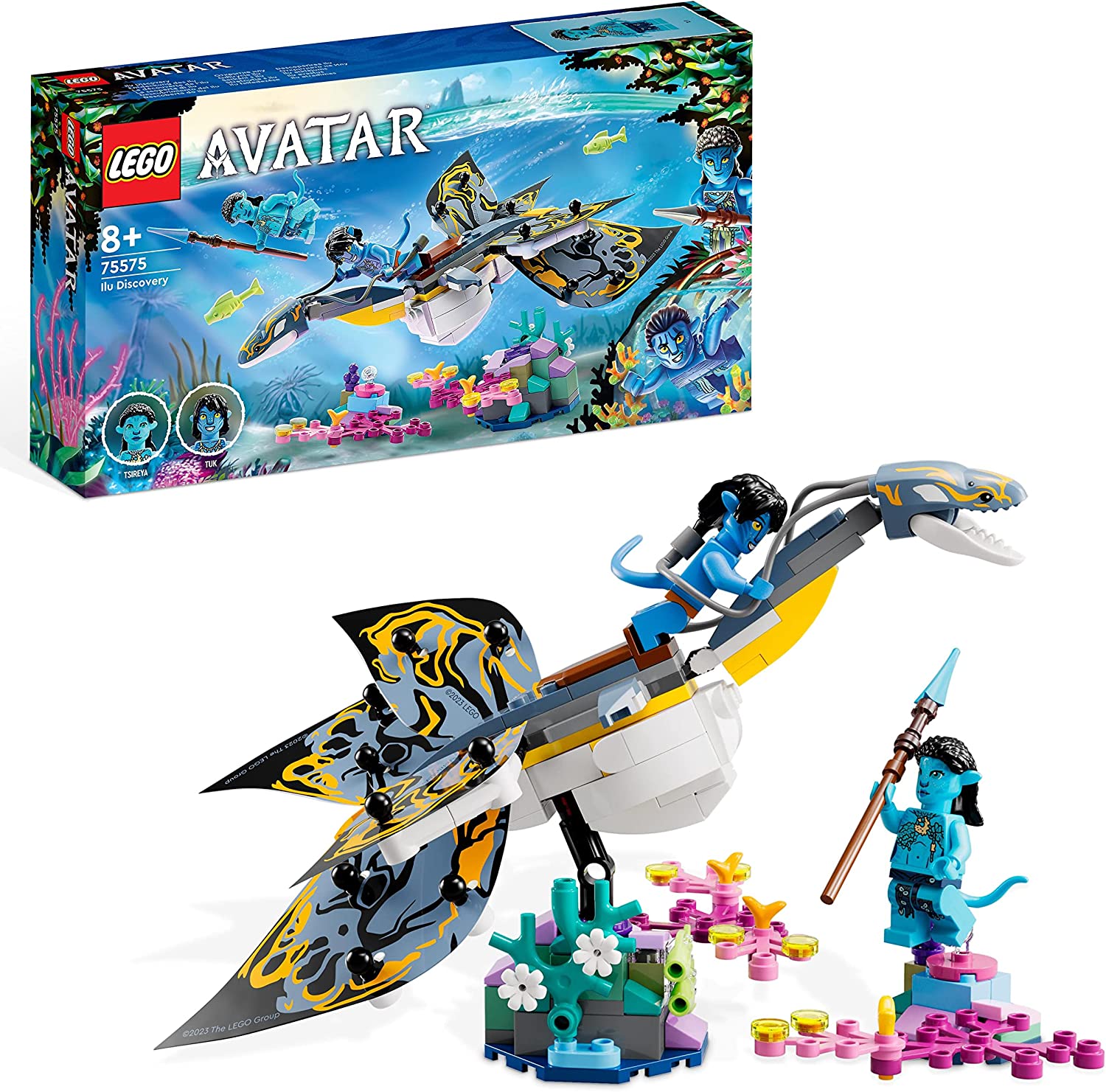 LEGO 75575 Avatar Discover of the Ilu, The Way of Water Buildable Toy with Underwater Figure, Pandora Collection Set for Children and Movie Fans from 8 Years