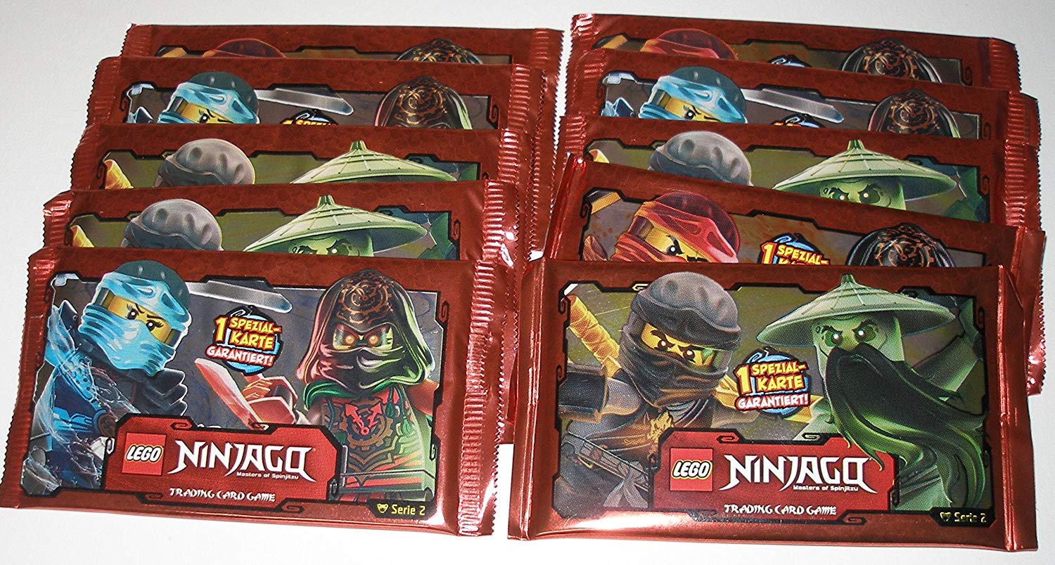10 Lego Ninjago Booster Cards Series 2 – 10 Packs X 5 Cards
