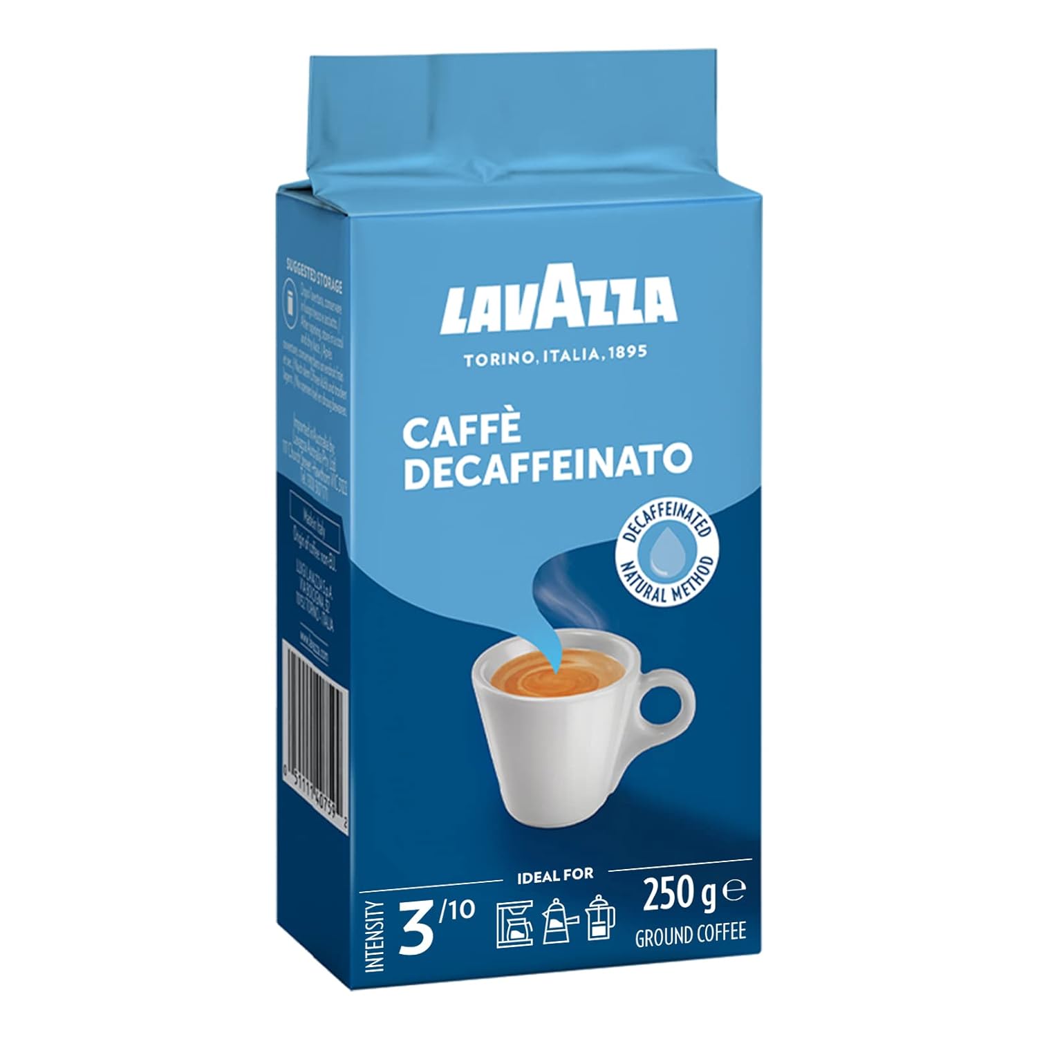Lavazza ground coffee - Caffè Crema Decaffeinato, 1er Pack (1 x 250g)
